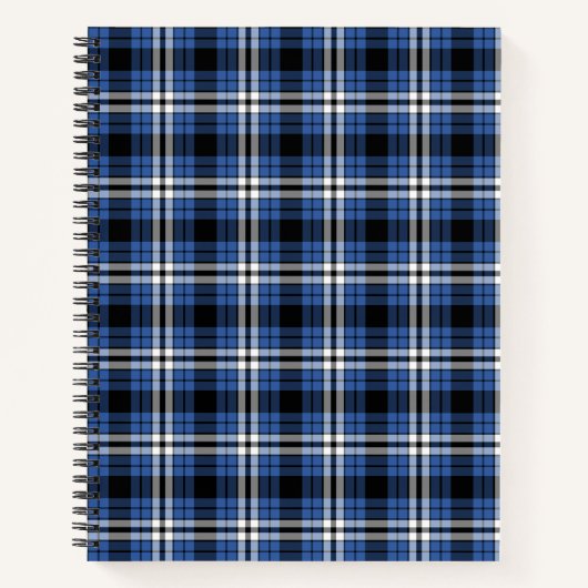 Cahier à spirale carreaux bleus (Devant)
