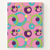 Cahier à spirale Cercles Rose Funky (Dos)
