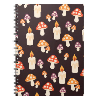 Cahier à spirale Chandelles et Champignons