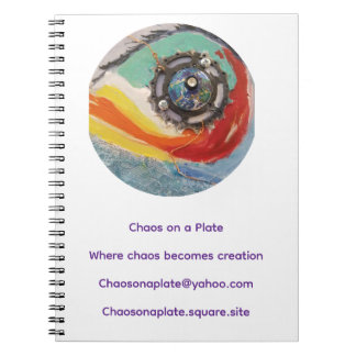 Cahier à spirale Chaos sur une assiette – Engrenag