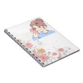 Cahier à spirale charmant pour filles : (Côté Droit)
