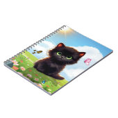 Cahier à spirale Chat Noir Mignon (Côté gauche)