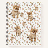 Cahier à spirale Chatons Floral (Devant)
