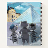 Cahier à spirale Chats Louvre Paris (Dos)