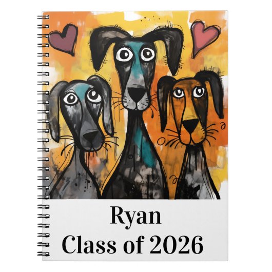 Cahier à spirale Chien Mignon (Devant)