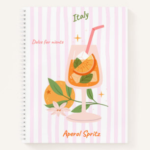 Cahier à spirale Cocktail Aperol Spritz