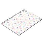 Cahier à spirale Cœurs colorés mignons (Côté gauche)