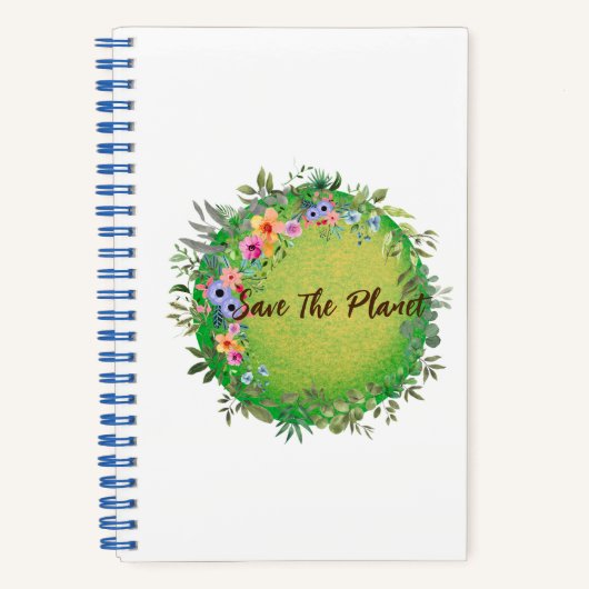 Cahier à spirale Collection Cute Save The Planet (Recto)