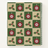 Cahier à spirale courtepoint de Noël (Dos)