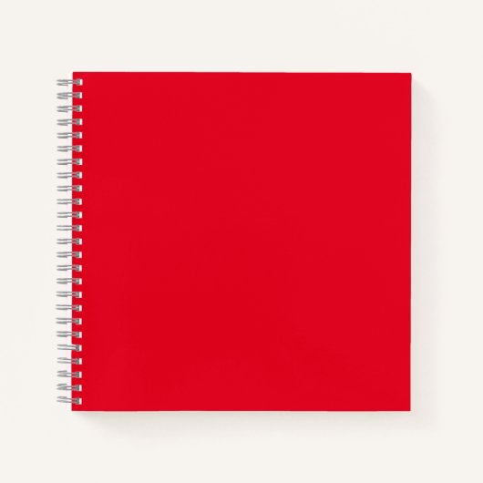 Cahier à spirale | Couverture rouge | Journal lign (Devant)