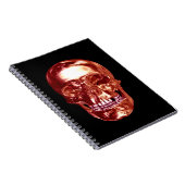 Cahier à spirale Crâne Chrome Rouge (Côté Droit)