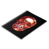 Cahier à spirale Crâne Chrome Rouge (Côté gauche)