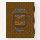 Cahier à spirale crâne d'Halloween (Dos)