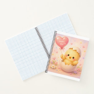 Cahier à spirale Cute Baby Chick Happy Day
