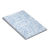 Cahier à spirale d'art botanique bleu (Côté Droit)
