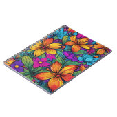 Cahier à spirale d'art "Fleurs Zen" (Côté gauche)