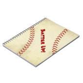 Cahier à spirale de baseball Batter Up (Côté gauche)
