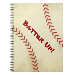 Cahier à spirale de baseball Batter Up