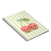 Cahier à spirale de cerises Kawaii Mignon (Côté Droit)
