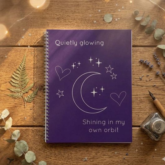 Cahier à spirale de conception céleste personnalis