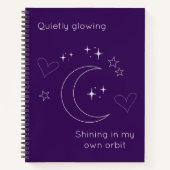 Cahier à spirale de conception céleste personnalis (Devant)