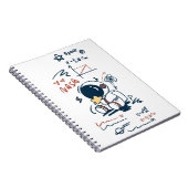 Cahier à spirale de dessin animé d'astronaute mign (Côté Droit)