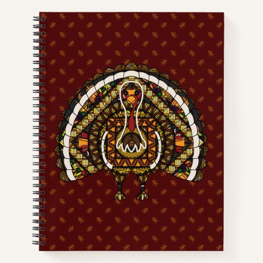 Cahier à spirale de dinde d'automne (Devant)