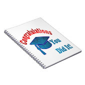 Cahier à spirale de fin d'études pour étudiants di (Côté Droit)