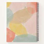 Cahier à spirale de formes abstraites de citation (Dos)
