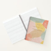 Cahier à spirale de formes abstraites de citation (Intérieur)