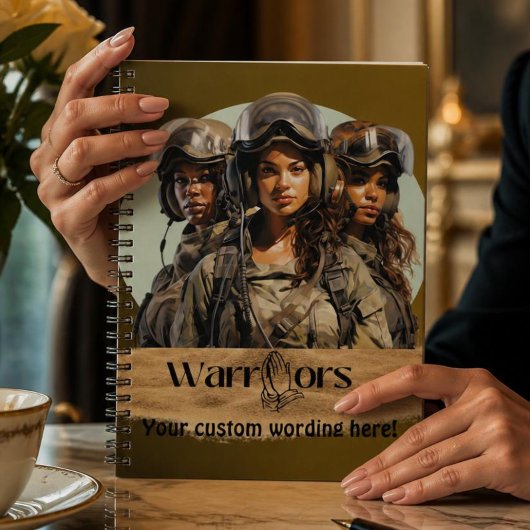 Cahier à spirale de guerrier de prière