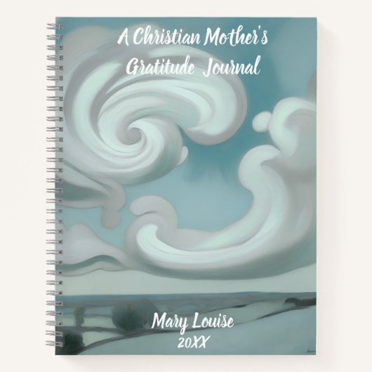 Cahier à spirale de la gratitude de mère chrétienn (Devant)