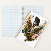 Cahier à spirale de lecture artistique et alphabet (À l'intérieur)
