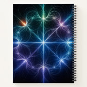 Cahier à spirale de lumière géométrique (Dos)