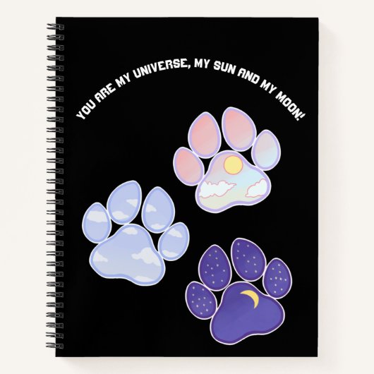 Cahier à spirale de l'univers des pattes (Devant)