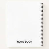 Cahier à spirale de luxe écureuil de Noël mignon (Dos)