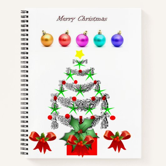 Cahier à spirale de Noël (Devant)