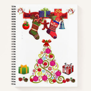 Cahier à spirale de Noël