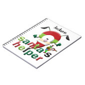 Cahier à spirale de Noël Assistant du Père Noël (Côté gauche)