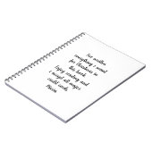 Cahier à spirale de Noël écrit tout souhait (Côté gauche)
