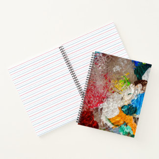 Cahier à spirale de palette de peintre