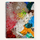 Cahier à spirale de palette de peintre (Devant)