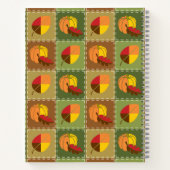 Cahier à spirale de quilt d'automne (Dos)