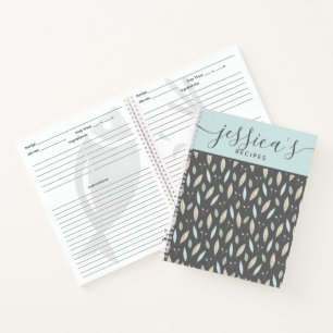 Cahier à spirale de recettes personnalisées