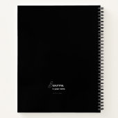 Cahier à spirale deluxe 8,5" x 11" (Dos)
