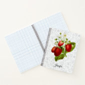 Cahier à spirale dentelle de fraise (Intérieur)