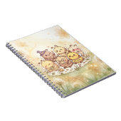 Cahier à spirale des amis abeilles mignons (Côté Droit)