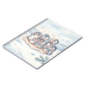 Cahier à spirale des amis manchots mignons (Côté gauche)