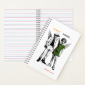 Cahier à spirale des anges chérubins mignons (À l'intérieur)