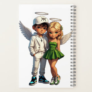 Cahier à spirale des anges chérubins mignons